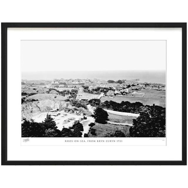 'Rhos-on-Sea, from Bryn Euryn 1921' by Francis Frith - Picture Frame Photograph Print on Paper The Francis Frith Collection Size: 45cm H x 60cm W x 2. on Productcaster.