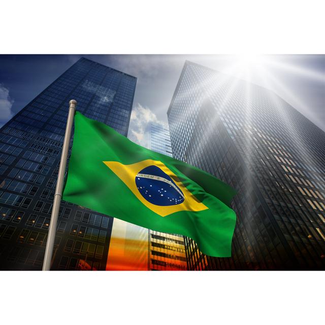 Brazil Flag Latitude Run Size: 20cm H x 30cm W 3.8cm D on Productcaster.