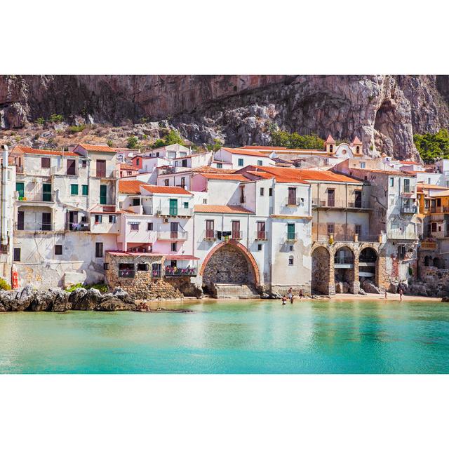 Building on Beach in Cefalu by Master2 - Wrapped Canvas Photograph 17 Stories Size: 20cm H x 30cm W on Productcaster.