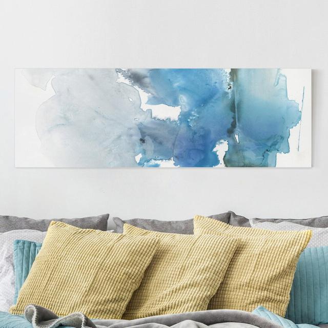 Glacial Melt II - Wrapped Canvas Graphic Art Ivy Bronx Format: Canvas 260g/m², Size: 40cm H x 120cm W on Productcaster.