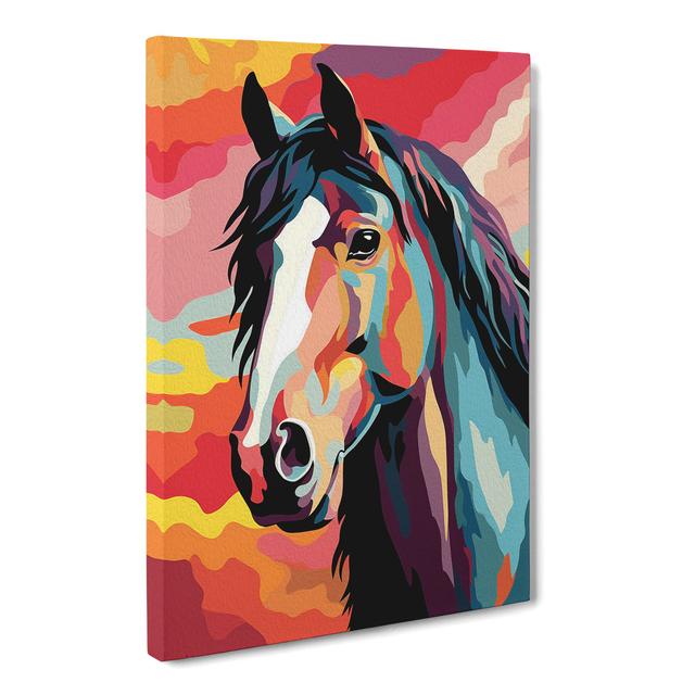 Shire Horse Pop - No Frame Art Prints Natur Pur Size: 76cm H x 50cm W x 3cm D on Productcaster.