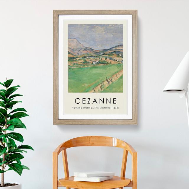 Toward Mont Sainte Victoire by Paul Cezanne - Picture Frame Painting East Urban Home Frame Option: Oak Framed, Size: 36cm H x 27cm W x 2cm D on Productcaster.