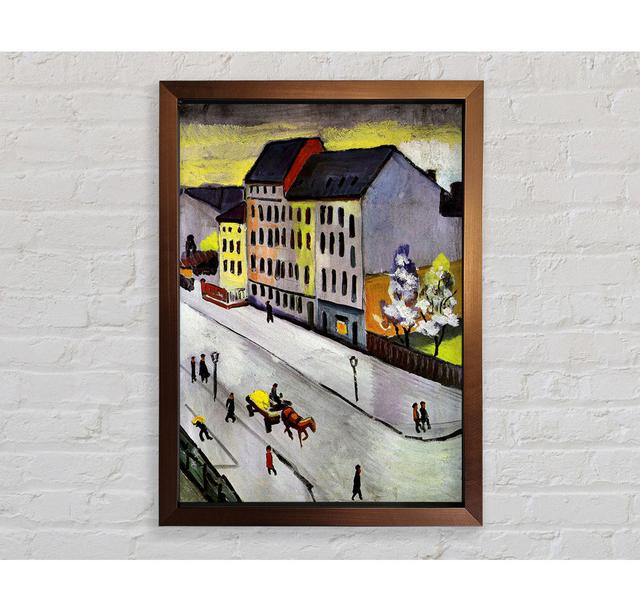 Street In Gray by August Macke - Single Picture Frame Art Prints Rosalind Wheeler Size: 84.1cm H x 59.7cm W x 3.4cm D on Productcaster.