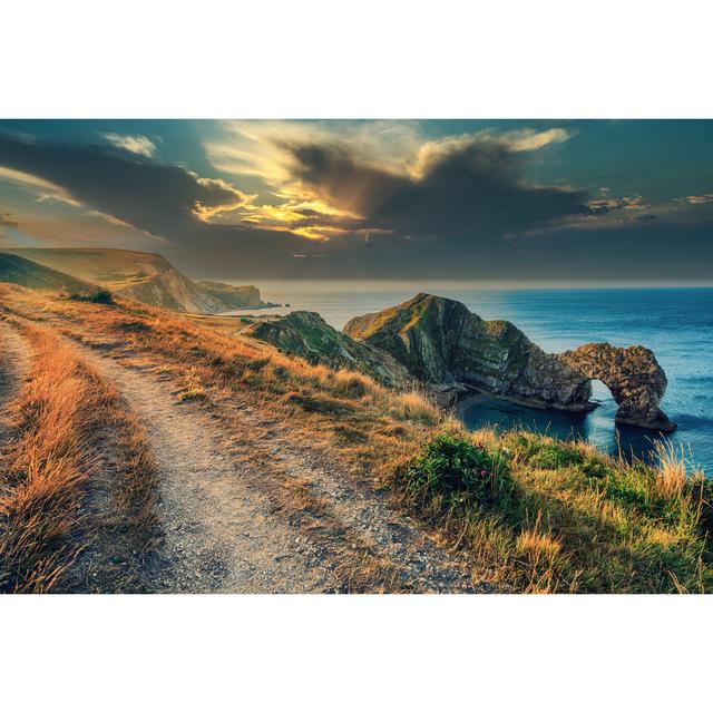 Sky Over Durdle Door Beach by Wojtek Skora - Wrapped Canvas Print Alpen Home Size: 61cm H x 91cm W on Productcaster.