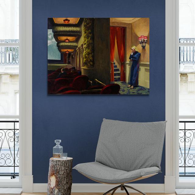 New York Movie by Edward Hopper - Wrapped Canvas Art Prints ClassicLiving Size: 41 cm H x 61 cm W on Productcaster.