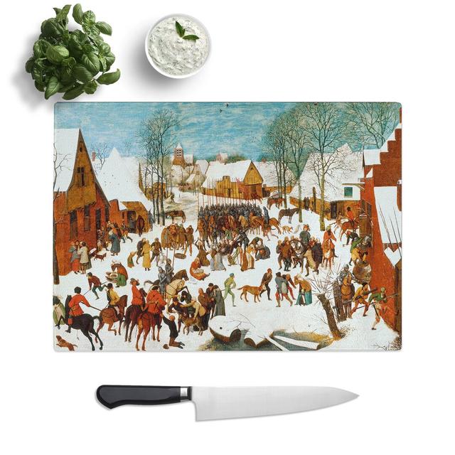 Massacre of the Innocents by Pieter Bruegel the Elder Chopping Board East Urban Home Size: 0.4cm H x 20cm W x 28.5cm L on Productcaster.