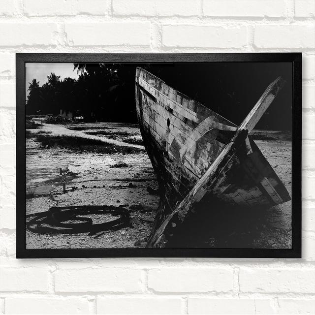 Wrecked - Closed Corner Frame Art Prints on Wood Latitude Run Size: 42.1cm H x 59.7 cm W on Productcaster.