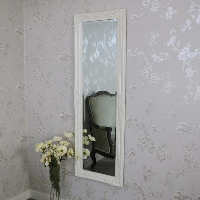 Classie Wall Mirror Brambly Cottage Finish: Ivory on Productcaster.