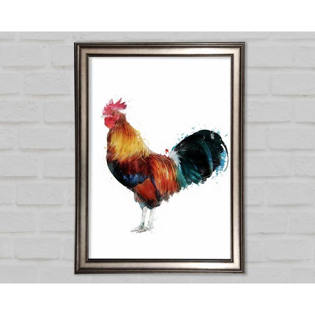 Rooster Framed Print August Grove Size: 21cm H x 29.7cm W on Productcaster.