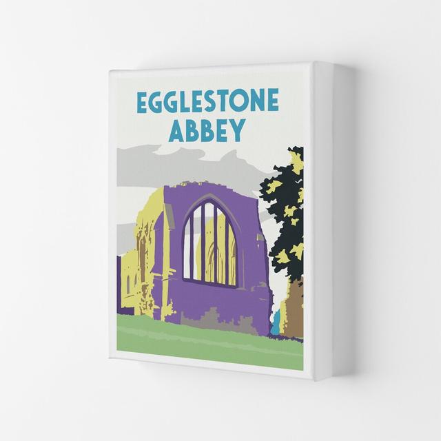 Egglestone Abbey Portrait by Richard O'Neill - Graphic Art Corrigan Studio Format: Wrapped Canvas, Size: 50cm H x 40cm W x 4cm D on Productcaster.