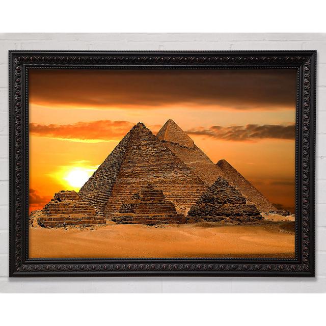 Egyptian Pyramids Cairo Egypt Africa - Print Ebern Designs Size: 21cm H x 29.7cm W x 3cm D on Productcaster.