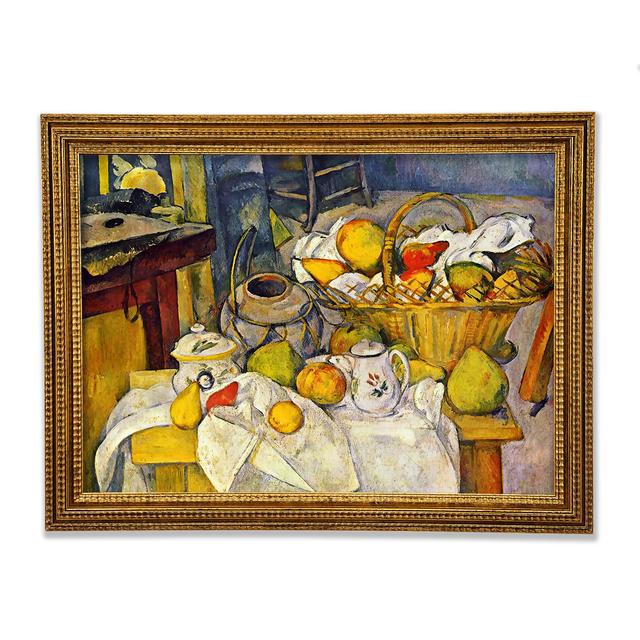 Still Life With Fruit Basket by Cezanne - Single Picture Frame Art Prints Bright Star Size: 29.7cm H x 42cm W x 3cm D on Productcaster.