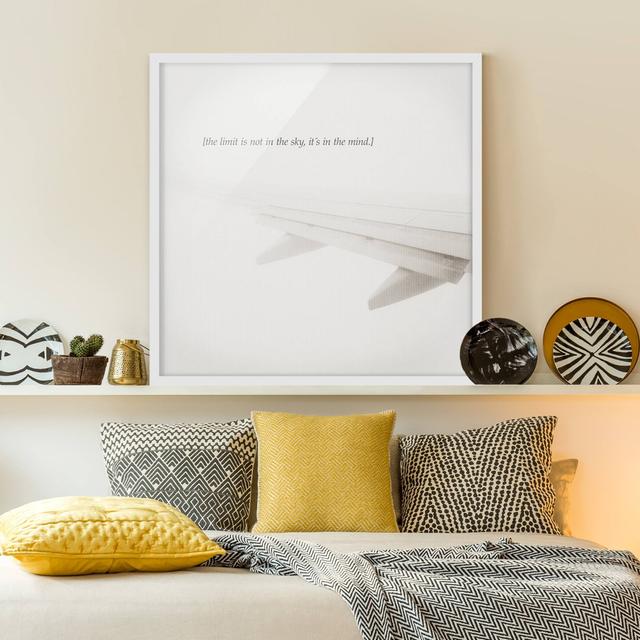 Lyrical Landscapes - Sky - Picture Frame Graphic Art Happy Larry Size: 50cm H x 50cm W x 2cm D, Frame Option: White Framed on Productcaster.