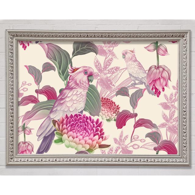 The Parrot Is Of Floral Pattern - Single Picture Frame Art Prints Bright Star Size: 21cm H x 29.7cm W x 3cm D on Productcaster.