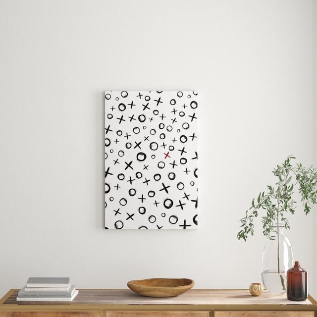 XO Ink Brush - Painting Print East Urban Home Format: Black Framed, Size: 106.68cm H x 157.48cm W x 1.27cm D on Productcaster.