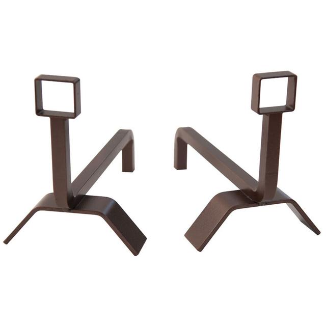 Eamon Andiron (Set of 2) Belfry Heating Finish: Rust on Productcaster.