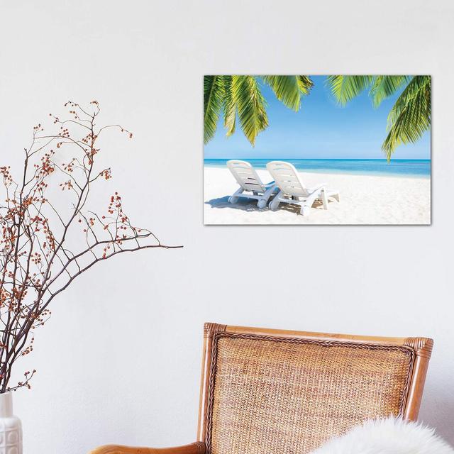 Summer Holidays at the Beach by Jan Becke - Wrapped Canvas Photograph Print House of Hampton Size: 30.48cm H x 45.72cm W x 1.91cm D on Productcaster.