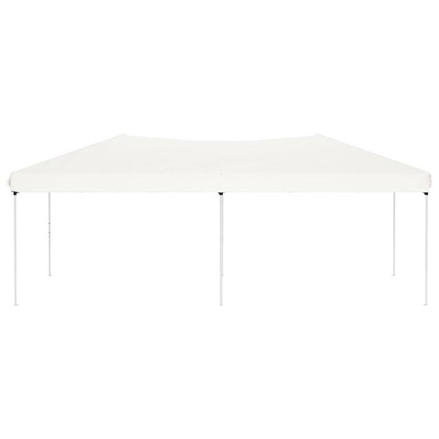 600 cm x 300 cm Pavillon aus Stahl Garten Living Dachfarbe: Weiß on Productcaster.