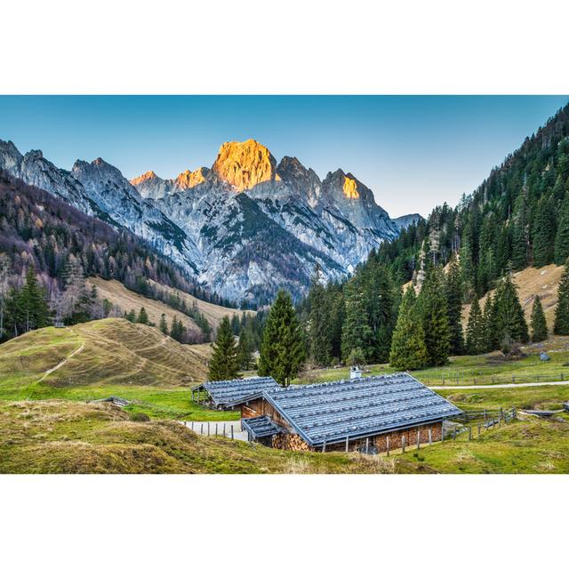 Mountain Chalet by Bluejay - Wrapped Canvas Photograph Alpen Home Size: 30cm H x 46cm W on Productcaster.