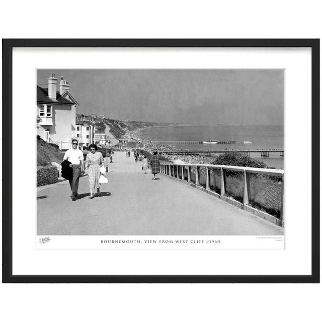 'Bournemouth, view from West Cliff C1960' by Francis Frith - Picture Frame Photograph Print on Paper The Francis Frith Collection Size: 60cm H x 80cm on Productcaster.