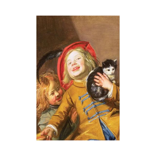 Laughing Children with a Cat, 1629 by Judith Leyster - Wrapped Canvas Painting Astoria Grand Size: 30.48cm H x 20.32cm W x 1.91cm D on Productcaster.