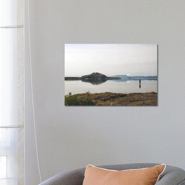 Fly Fishing - Wrapped Canvas Photograph Alpen Home Size: 45.72cm H x 66.04cm W x 3.81cm D on Productcaster.