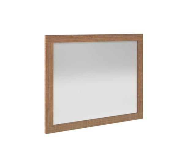 Mcelfresh Glass Framed Wall Mounted Bathroom / Vanity Mirror Brayden Studio Finish: Oak Brown on Productcaster.