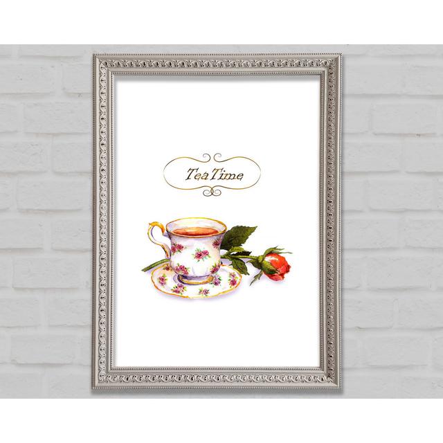 Tea Time - Single Picture Frame Art Prints Bright Star Size: 29.7cm H x 21cm W x 3cm D on Productcaster.