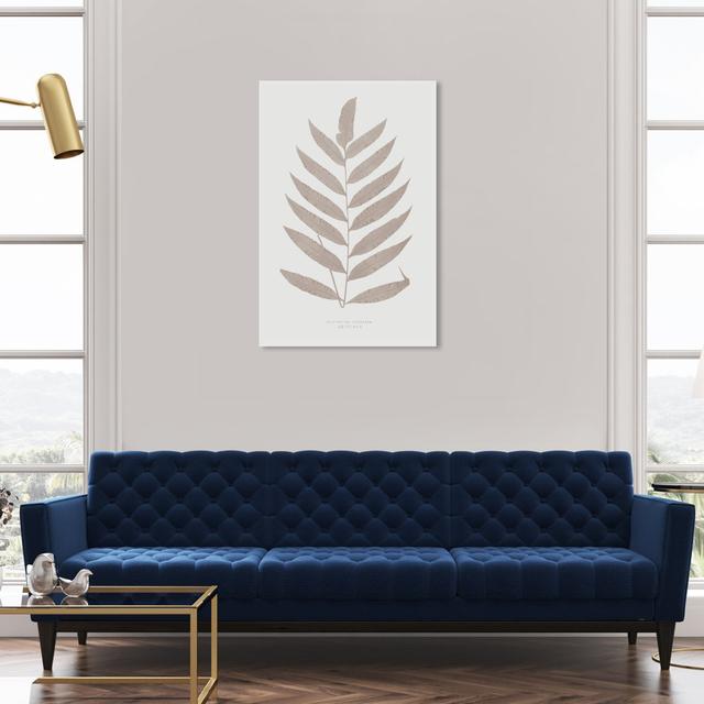 Floral And Botanical Minimal Retro Nature Plant, Rustic White And Brown Canvas Wall Art Print For Office Oliver Gal Format: Wrapped Canvas, Size: 91.4 on Productcaster.