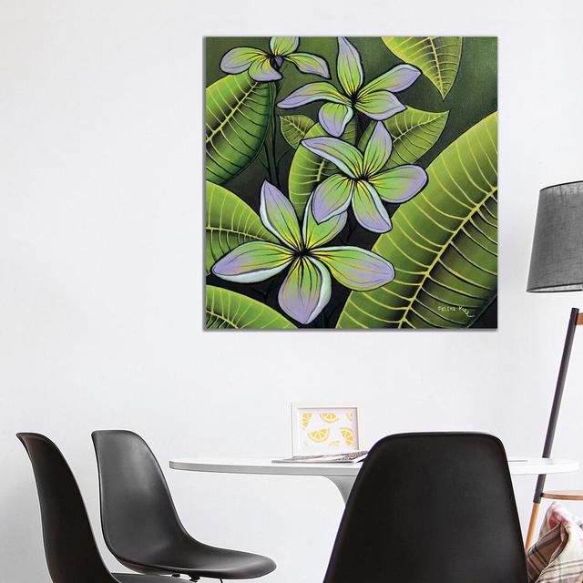 Troplical Flora by ColorByFeliks - Painting on Canvas 17 Stories Size: 93.98cm H x 93.98cm W x 1.91cm D, Format: Wrapped Canvas on Productcaster.