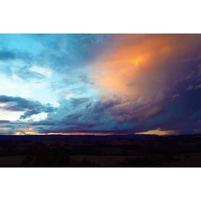 Pawel Sunset View On Countryside - Wrapped Canvas Print Latitude Run Size: 81cm H x 122cm W x 3.8cm D on Productcaster.