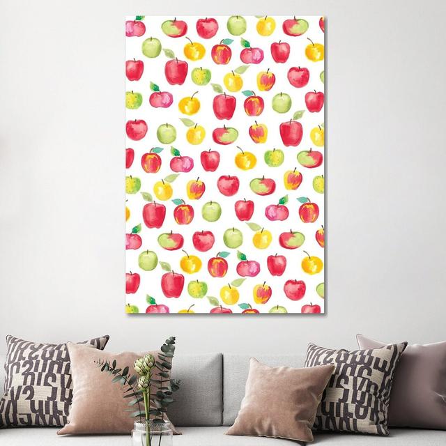 Apple Harvest III by Amanda Mcgee - Wrapped Canvas Painting Ebern Designs Size: 152.4cm H x 101.6cm W x 3.81cm D on Productcaster.