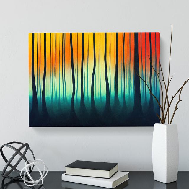 Admirable Abstract Forest - Wrapped Canvas Print Alpen Home on Productcaster.