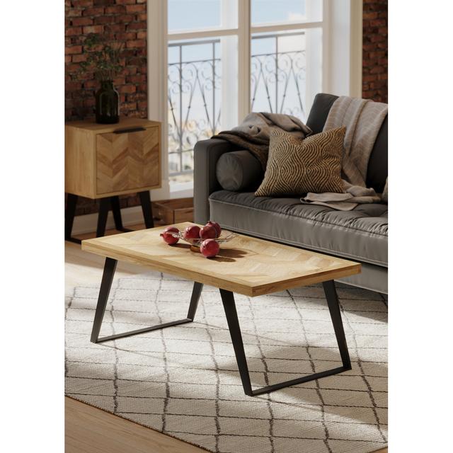 Daily Sales Agra Coffee Table, 60x110x45 cm - Solid + Manufactured Wood on Productcaster.