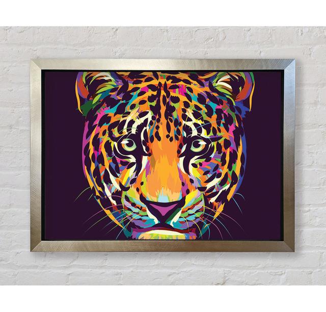 Leopard Head Watercolour - Single Picture Frame Art Prints Bright Star Size: 42cm H x 59.7cm W x 3.4cm D on Productcaster.