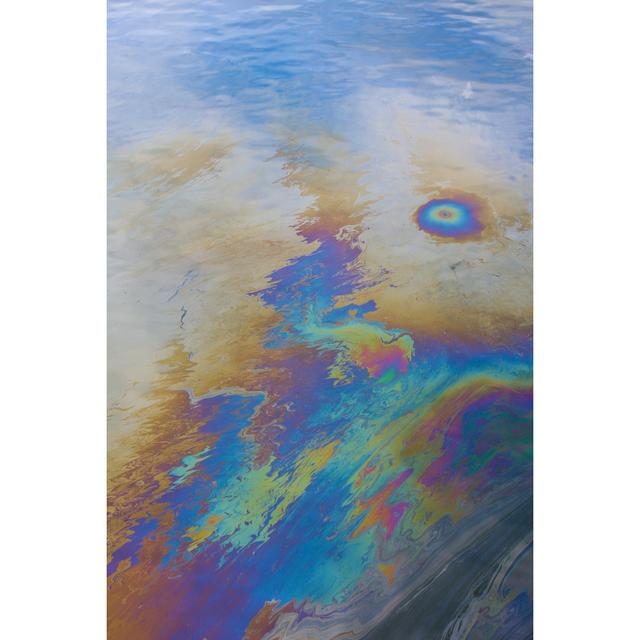 An Oil Slick Blemishing An Ocean - Wrapped Canvas Art Prints Metro Lane Size: 30cm H x 20cm W x 3.8cm D on Productcaster.