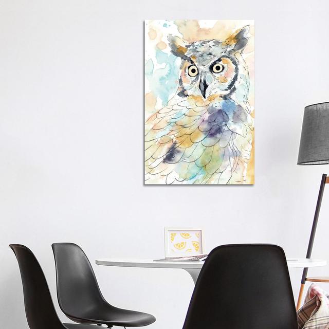 Owl Majestic II by Annie Warren - Wrapped Canvas Gallery-Wrapped Canvas Giclée Union Rustic Size: 101.5cm H x 66cm W x 3.8cm D on Productcaster.