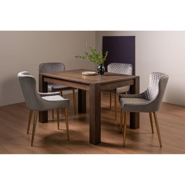 Bartletto Extendable Dining Set 17 Stories Colour (Chair): Grey on Productcaster.