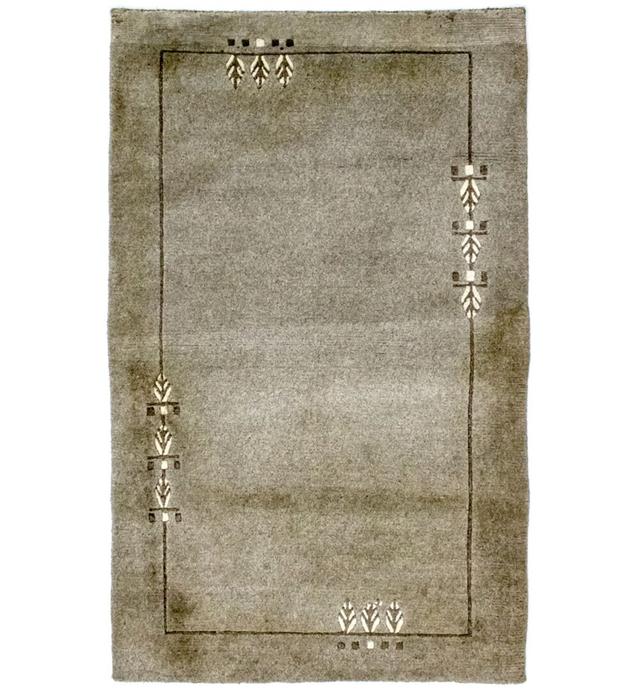 Gilligan Minimal Hand-Knotted Rectangle: 148' X 92' Grey Area Rug Union Rustic on Productcaster.