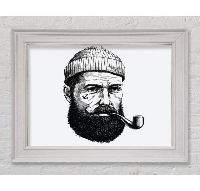 Hipster Smoker Framed Print Rosalind Wheeler Size: 84.1cm H x 142.2cm W on Productcaster.