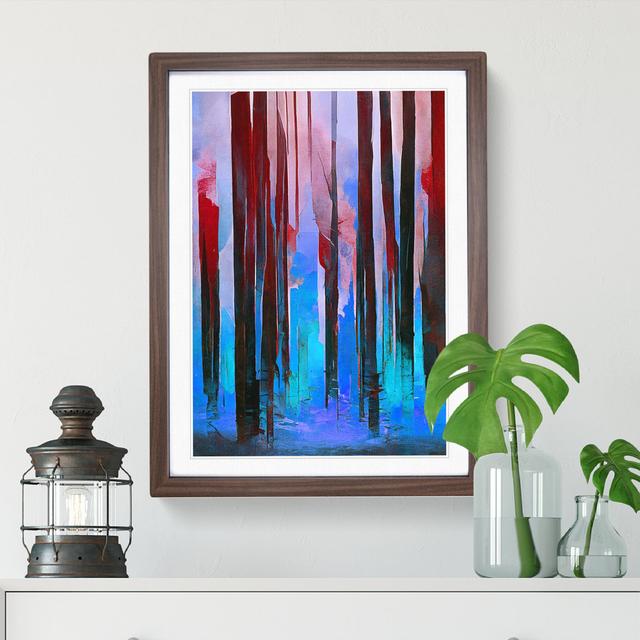 An Artistic Forest No.3 - Single Picture Frame Print Alpen Home Frame Colour: Walnut, Size: 46cm H x 34cm W x 2cm D on Productcaster.