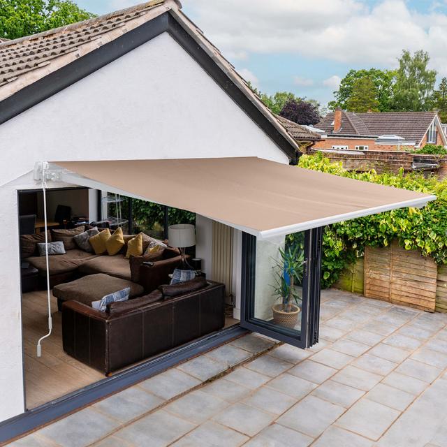 Dakota Fields Retractable Patio Awning Dakota Fields Size: 20cm H x 300cm W x 250cm D on Productcaster.