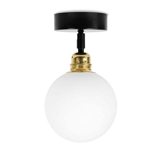 Ruithero Flush Mount George Oliver Fixture Finish: Brass/Black on Productcaster.