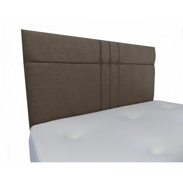 Upholstered Headboard Interiors 2 Suit U Upholstery: Plush Velvet, Colour: Charcoal, Size: Kingsize (5') on Productcaster.