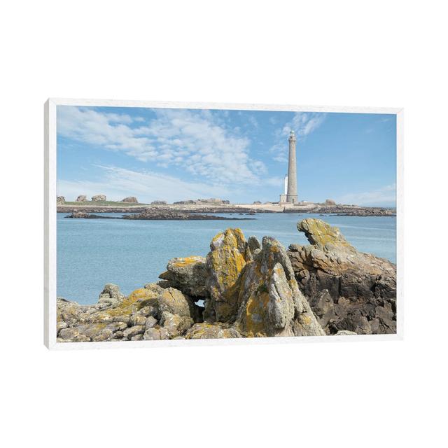 The Coastal Lighthouse Highland Dunes Format: White Floater Frame, Size: 101.6cm H x 152.4cm W x 3.81cm D on Productcaster.