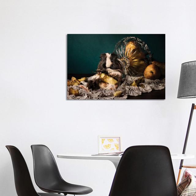 Still Life Gone Wrong - The Guinea Pig by Oddball Tails - Wrapped Canvas Photograph Latitude Run Size: 66.04cm H x 101.6cm W x 1.91cm D on Productcaster.