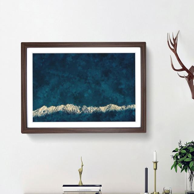 Light on the Mountain Top - Picture Frame Photograph Print East Urban Home Frame Option: Walnut Framed, Size: 62cm H x 87cm W x 2cm D on Productcaster.