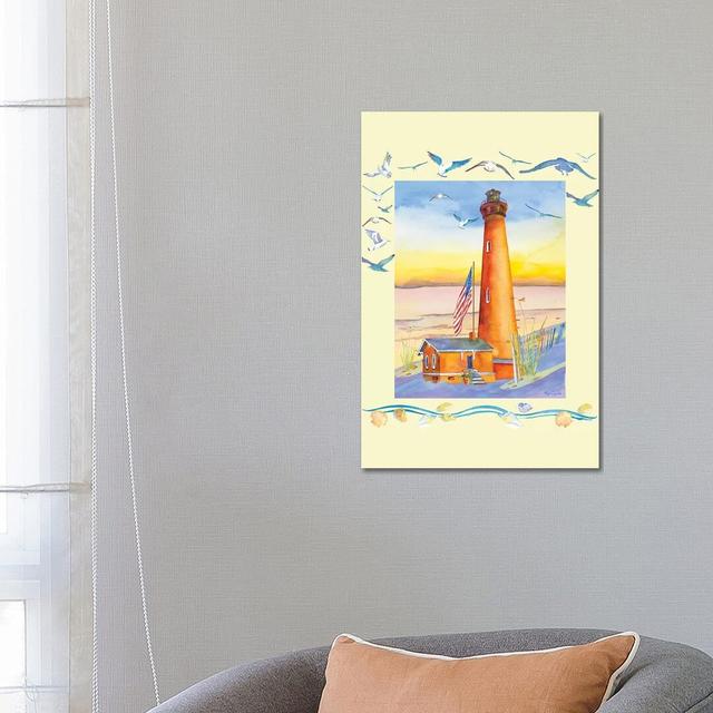 Lighthouse Currituck I by Jo Lynch - Wrapped Canvas Gallery-Wrapped Canvas Giclée Breakwater Bay Size: 66.04cm H x 45.72cm W x 1.91cm D on Productcaster.