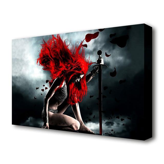 'Sexy Warrior' Graphic - Wrapped Canvas Art Print East Urban Home Size: 66 cm H x 101.6 cm W on Productcaster.