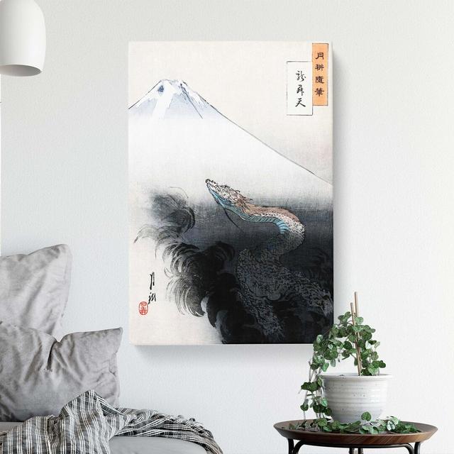 Rising Dragon by Ogata Gekko - Wrapped Canvas Print East Urban Home Size: 60cm H x 40cm W x 3cm D on Productcaster.